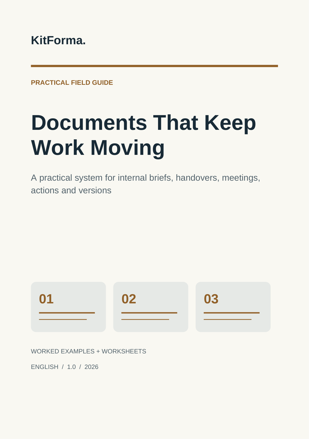 Documents That Keep Work Moving