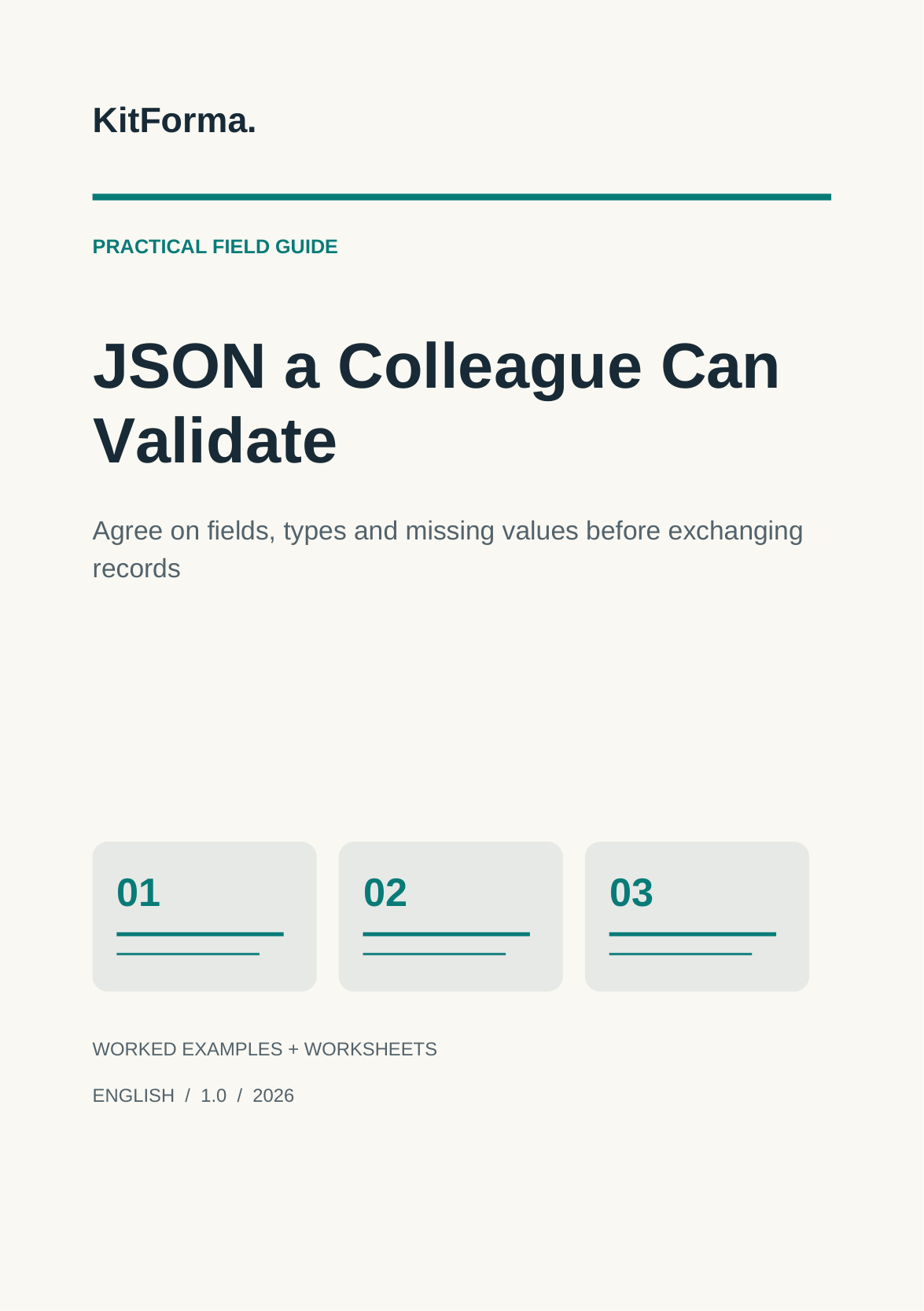 JSON a Colleague Can Validate