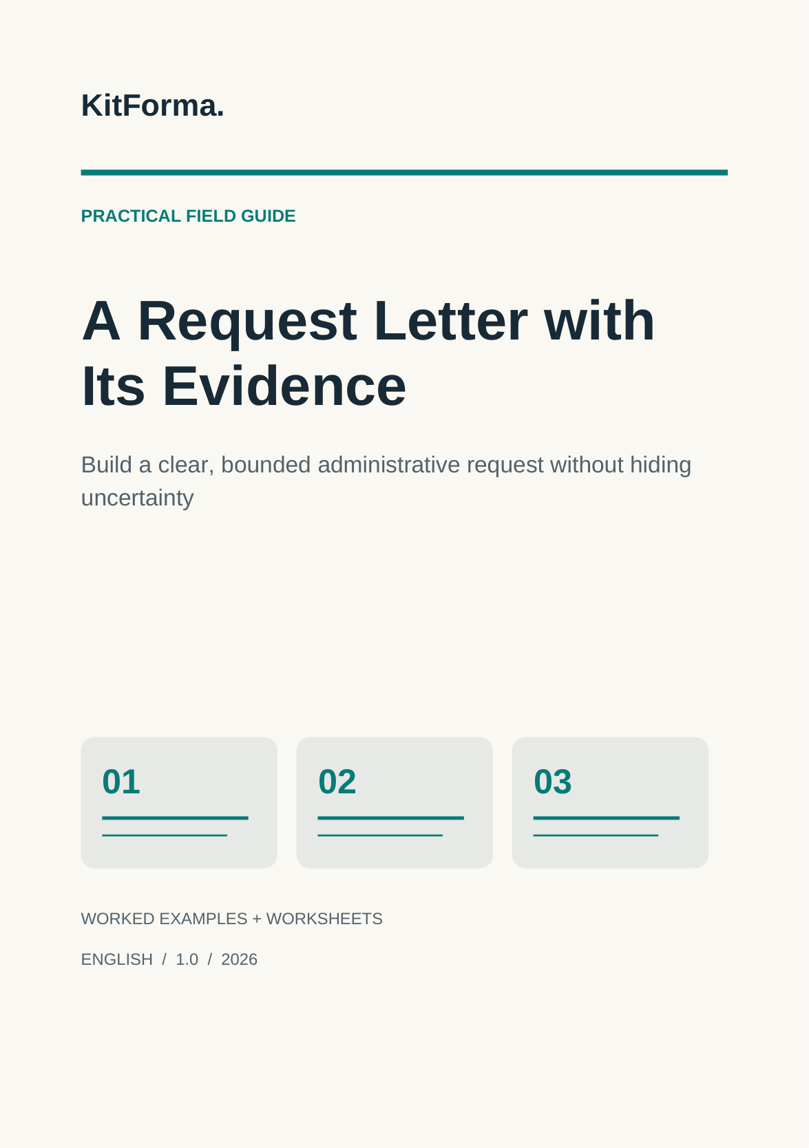 A Request Letter with Its Evidence