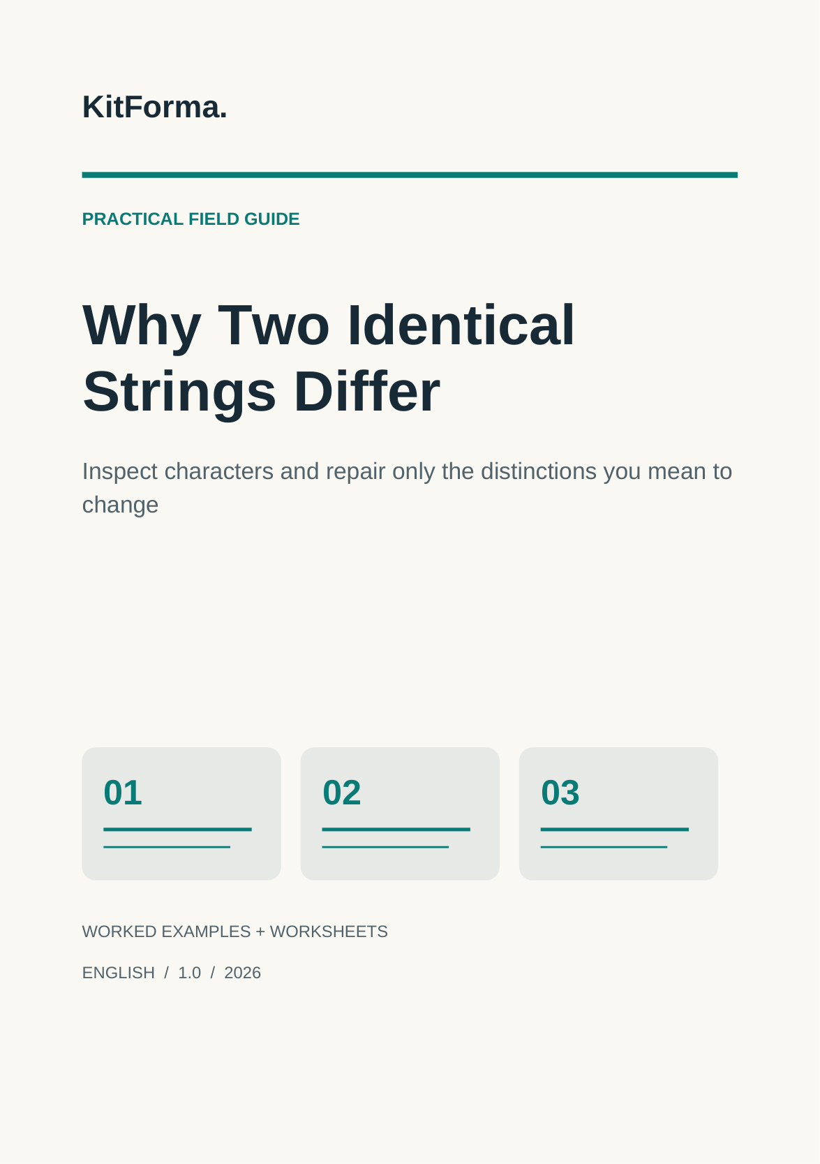 Why Two Identical Strings Differ